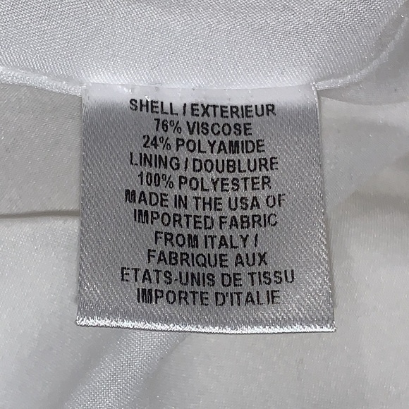 Milly Ivory Square Eyelet Ruffle Cocktail and Party Tunic Dress size 6 - Picture 13 of 15